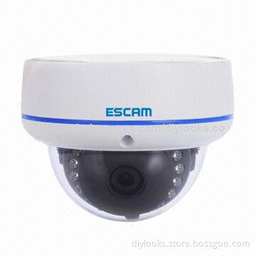 H.264 Wired LED Infrared 720P Mini Dome IP Camera, 1/4-inch Color Megapixels CMOS Sensor